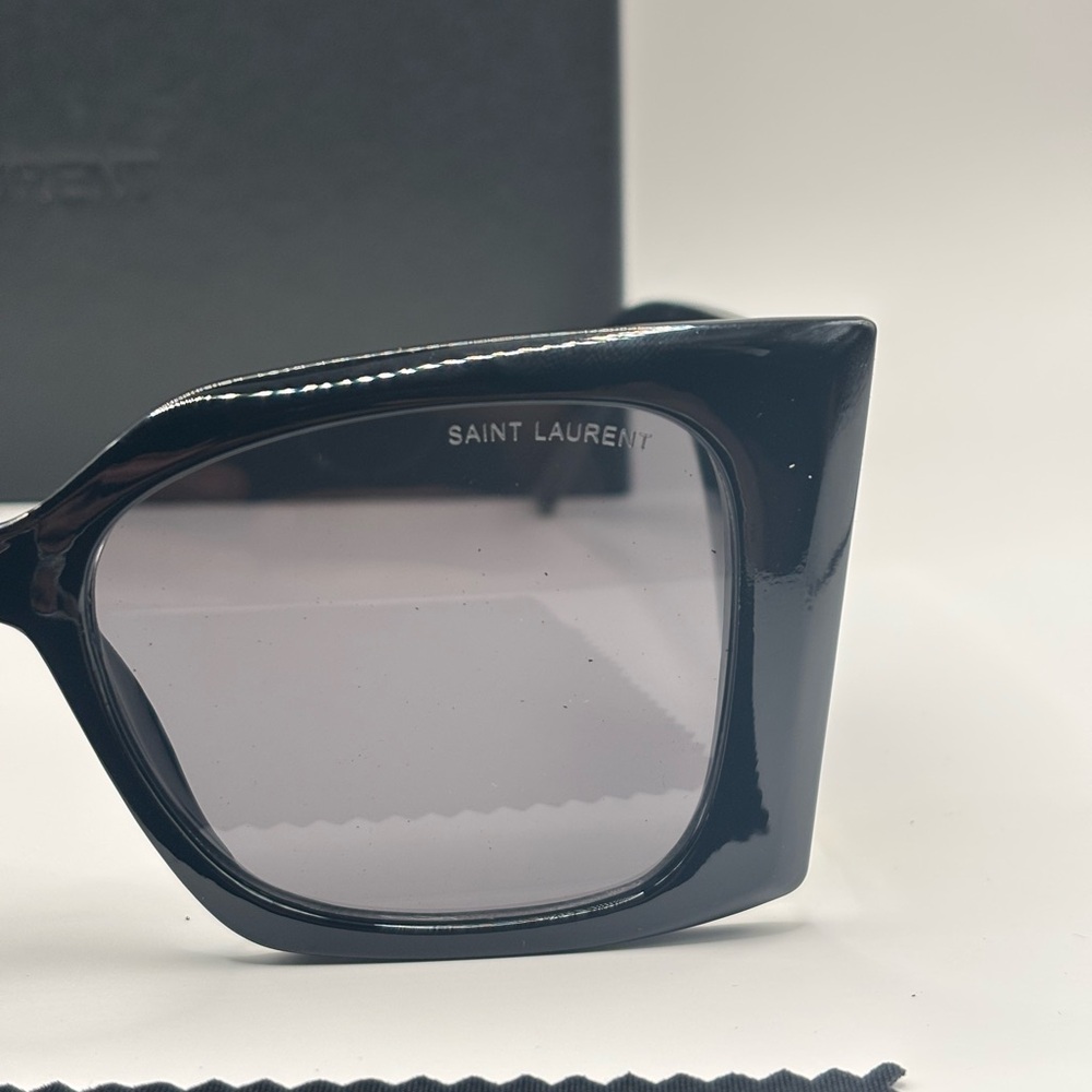 Saint Laurent Black Square Sunglasses - Picture 2 of 7